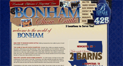 Desktop Screenshot of bonhamshowcattle.com